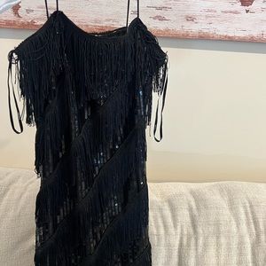 Forever 21 dress with fringe ! Worn a few times !!